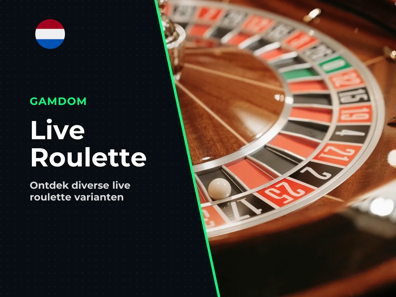Live roulette op Gamdom de spellen