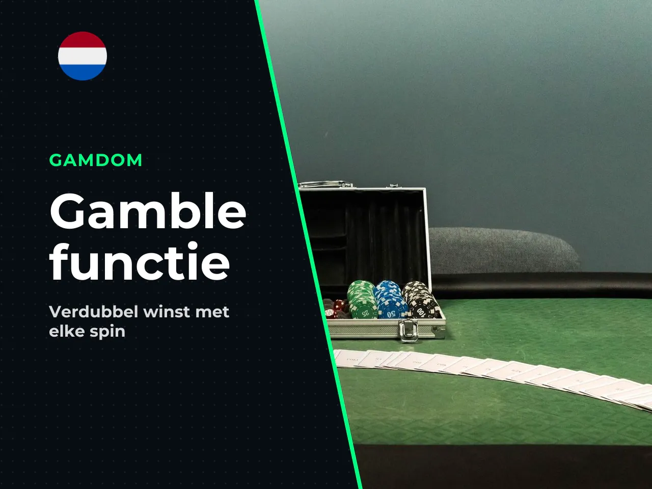 Kaart-Gamble functie winst verdubbelen of verspelen