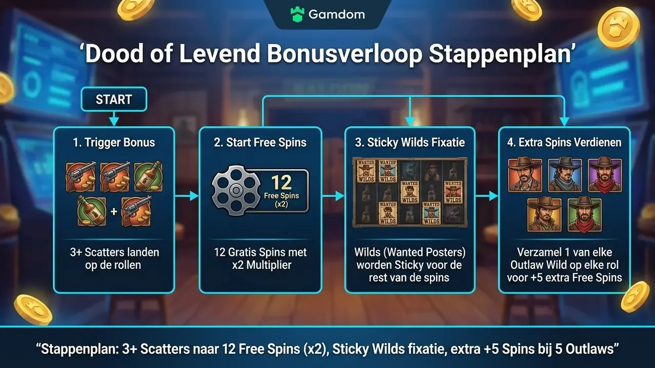 dead or alive slot bonus verloop en free spins met sticky wilds