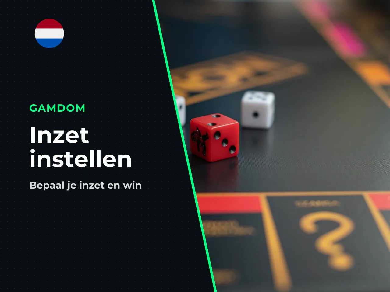 Inzet kiezen en de ronde bevestigen