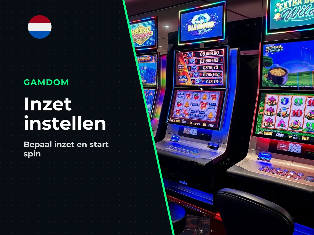 Inzet kiezen en een spin starten