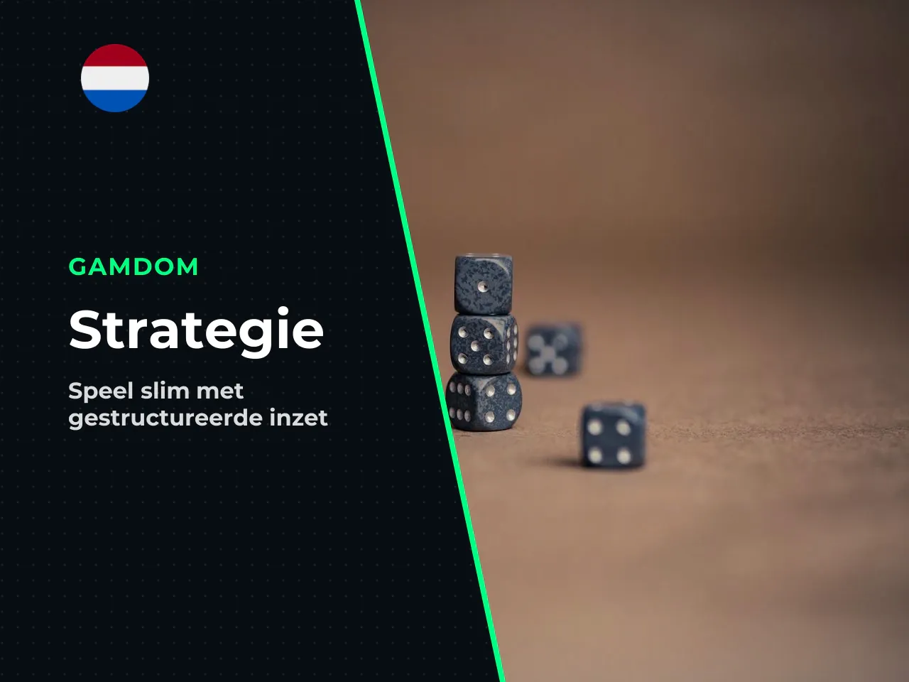 Strategie voor inzet en cash-out. Geen
