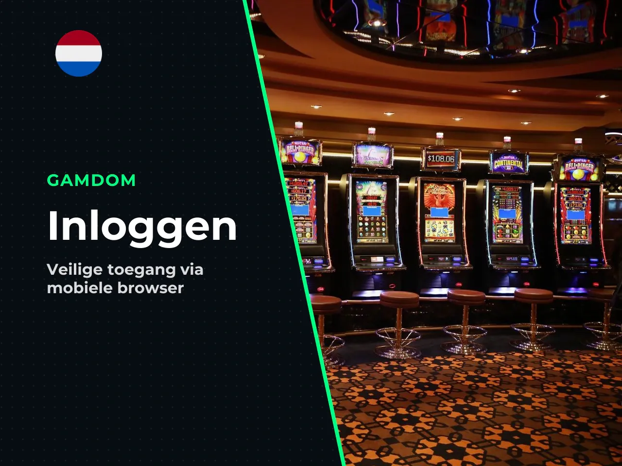 Inloggen zonder mobiele app. Gamdom heeft