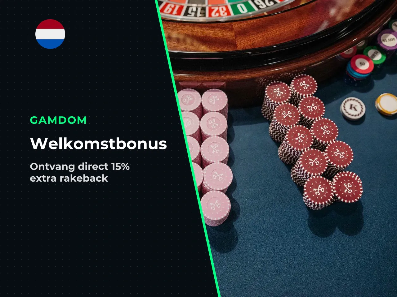 Welcome bonus en Gamdom deposit bonus